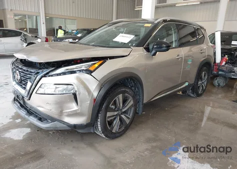 2021 Nissan Rogue Sl Intelligent Awd из США, поврежденный, VIN JN8AT3CB8MW210590